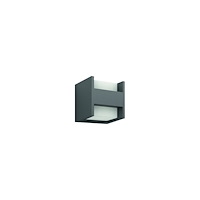 Philips Philips myGarden Arbour - vägglampa - LED x 2 - 4.5 W - totalt: 9 W - varmt vitt ljus - kub - antracit