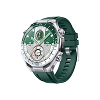Huawei Huawei Watch Ultimate 2 - stål-färgad zirkonium-baserad flytande metall - smart klocka med rem - grön och vit - grön