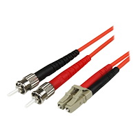 StarTech.com StarTech.com 5m Fiber Optic Cable - Multimode Duplex 50/125 - LSZH - LC/ST - OM2 - LC to ST Fiber Patch Cable - patch-ka...
