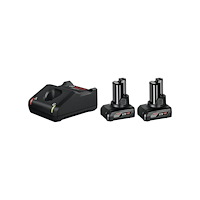 Bosch Bosch 12V batteripakke med 2 stk. 6,0 Ah og lader GAL 12V-40