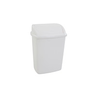 V-Part Papperskorg, V-Part, vit, plast, 26 l, med svängbart lock, f...