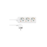Deltaco Deltaco 322129, 1 m, inomhus, Vit, 3 AC-utgångar, 250 g, 1 s...