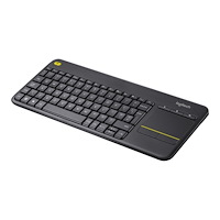 Logitech Logitech Wireless Touch Keyboard K400 Plus - tangentbord - schweizisk - svart Inmatningsenhet