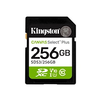 Kingston Technology Kingston Canvas Select Plus - flash-minneskort - 256 GB - SDXC UHS-I