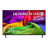LG LG 43NU800B3LC NU80 Series - 43" LED-bakgrundsbelyst LCD-TV - NANO 4K UHD AI - 4K