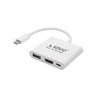 SAVIO SAVIO AK-48 - dockningsstation - USB-C - HDMI