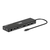 PORT CONNECT PORT connect Professional Docking USB-C 1 X 4K ++ TRAVEL - dockningsstation - USB-C 3.1 Gen 2 - DP, 2 x HDMI - 1GbE