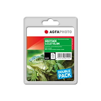 AGFAPHOTO AgfaPhoto Multi pack - 2-pack - svart - kompatibel - bläckpatron (alternativ för: Brother LC127XLBKBP2)