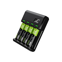 Green Cell Green Cell VitalCharger USB-batteriladdare - 4 x AA-typ - NiMH - 0.5 watt