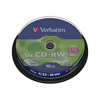 VERBATIM Verbatim DataLifePlus - CD-RW x 10 - 700 MB - lagringsmedier