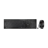 CHERRY CHERRY DW 9500 SLIM - sats med tangentbord och mus - AZERTY - fransk - grå, svart Inmatningsenhet