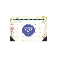 Willow Creek Press Botanical Garden 2027 17" x 12" Monthly Deskpad (häftad, eng)