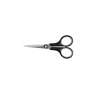 BNTOFFICE Saks kontor 125 mm Soft Grip, Sort/gr�185x5x85mm 0,035kg (1s...