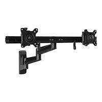 StarTech.com Startech Wall Mount Dual Monitor Arm, Articulating Ergonomic VESA Wall Mount for 2x 24" Displays, Synchronized Adjustabl...