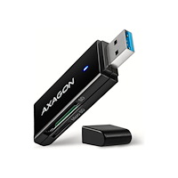 AXAGON AXAGON CRE-S2N Extern SLIM-kortläsare med 2 fack och lun SD/...