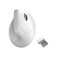 Keychron Keychron M5 - vertikal mus - 2.4 GHz, Bluetooth 5.3, USB-C - vit