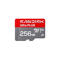 SANDISK SanDisk Ultra PLUS - flash-minneskort - 256 GB - mikroSDXC UHS-I