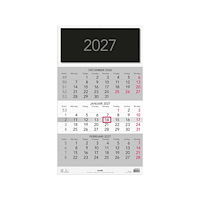Burde Väggkalender Triplaner Elegant 2027