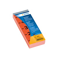 HERMA HERMA - dekorationsbindemedel - nummer 1-500 - 2.8 x 5.6 cm - 100 ark - röd - papper