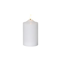 STAR TRADING Blockljus STAR T LED Top 7,5x15cm vit