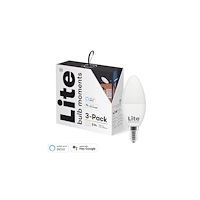 Lite Bulb Moments Lite Bulb Moments White and Color Ambience - LED-glödlampa - form: C35 - E14 - 4.5 W - RGB-lampa - 2700-6500 K - mjölkvi...