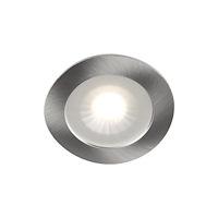 Solar Plus LED-minidownlight 1202 12 V, borstat stål, 3000 K, 300 lm, 7...