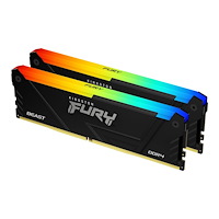 Kingston Technology Kingston FURY Beast RGB - DDR4 - sats - 64 GB: 2 x 32 GB - DIMM 288-pin / PC4-25600 - ej buffrad
