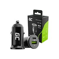 Green Cell Green Cell PowerRide Nano38 strömadapter för bil - USB, USB-C - 38 watt