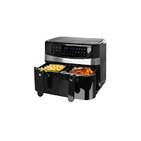 Emerio Emerio AF-126672.4, Varmluftsfritös, 9 l, Dubbel, Svart, Rör...