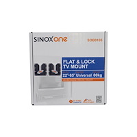 SINOX Sinox One SOB0105 monteringssats - Flat & Lock - för LCD-TV/välvd LCD-TV - svart