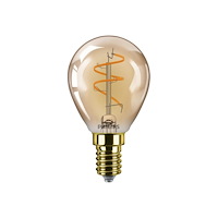 Philips Philips LED - LED-glödlampa med filament - form: P45 - E14 - 2.7 W - flamljus - 1800 K - bärnsten