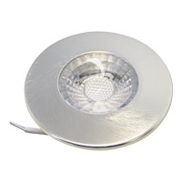 Nordtronic Nordtronic Gabriella - försänkt lampa - LED - 4 W - 3000 K - rund - borstad aluminium