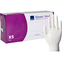 Abena Abena - handskar - storlek: 5-6 - extra small - vinyl - transparent (paket om 100)