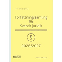 Mats Persson Författningssamling för Svensk juridik : 2026/2027 (häftad) (Skadad)