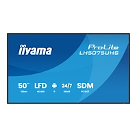 Iiyama iiyama ProLite LH5075UHS-B2AG 50" Klass (49.5" visbar) LED-bakgrundsbelyst LCD-skärm - 4K - för digital skyltning