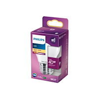 Philips Philips - LED-glödlampa - form: P45 - glaserad finish - E27 - 4.3 W - varmt vitt ljus - 2700 K