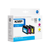 KMP KMP MULTIPACK H101V - 3-pack - gul, cyan, magenta - kompatibel - bläckpatron (alternativ för: HP 951XL, HP CN046AE, HP C...