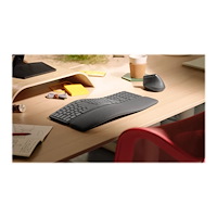 Logitech Logitech ERGO K860 - tangentbord - QWERTY - USA, internationellt - grafit Inmatningsenhet