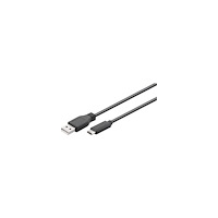 WENTRONIC GMBH Goobay USB 2.0-kabel USB-C™ till USB A, svart, 1 m – lämplig...