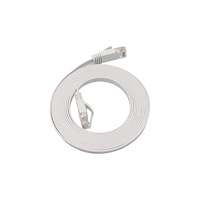 Microconnect MicroConnect U/UTP CAT6A vit platt LSZH-kabel
