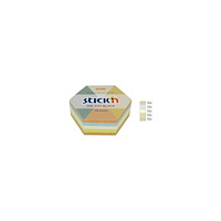 Stick´n´Find Stick'n Notes sexkant, 61x70 mm, mix 5 pastellfärger + återv...