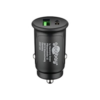 Goobay goobay strömadapter för bil - USB typ A, USB-C - 27 watt