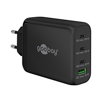 Goobay goobay strömadapter - GaN, flerport - USB typ A, 3 x USB-C - 100 watt
