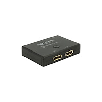 DeLOCK Delock Displayport 2 - 1 Switch bidirectional 4K 60 Hz - omkopplare för video - 2 portar