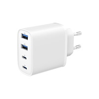 Gembird Gembird strömadapter - GaN - 2 x USB, 2 x USB-C - 40 watt