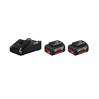 Bosch Powertools Bosch 18-V-batteripakke med 2 stk. 4,0 Ah og lader GAL 18V-4...