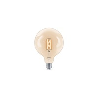Philips Smart Philips Smart LED - LED-glödlampa med filament - form: G125 - klar finish - E27 - 7 W - varmt till kallt vitt ljus - 270...
