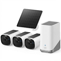 Eufy Eufy EufyCam E40 - nätverksövervakningskamera - med HomeBase S380 and Solar Panel