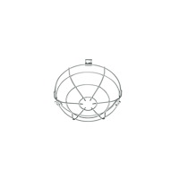 ESYLUX ESYLUX EM10425608 skyddskorg Ø180/H90 för utanpåliggande mon...