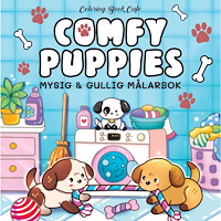 Legind A/S Comfy Puppies : Mysig och gullig Cozy Coloring målarbok (häftad)
